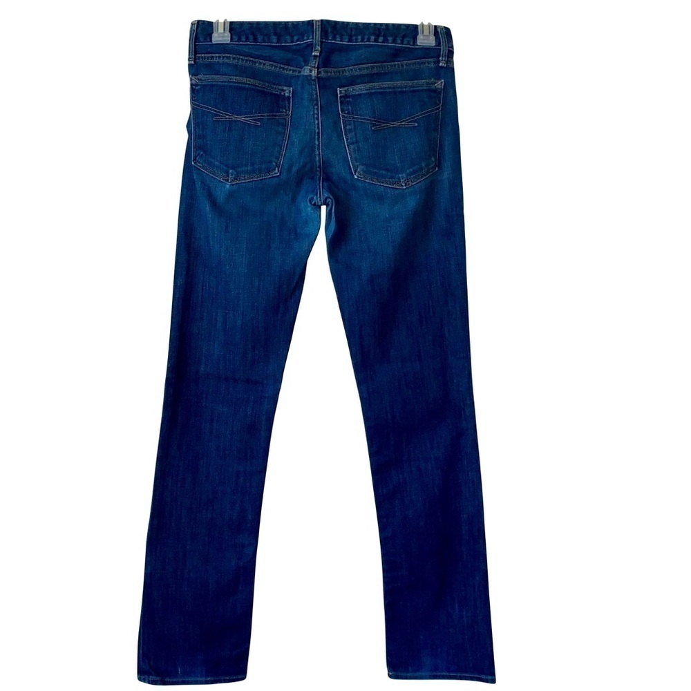 GAP 1969 Real Straight Dark Denim Midrise Flared Jeans Office Basic Size 28 / 6R - Picture 3 of 9